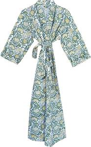 lot 401368 image: Hand block print Cotton Kimono bikini cover up,Indian Hand block print Cotton Bath Robe,Swim Wear,Nighrwere Dressing Gown