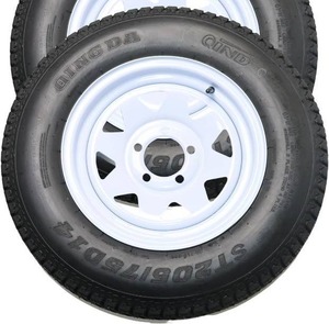 lot 301453 image: Retails for $185 GarveeLife 1PCS ST20575D14 Tire, ST205 75D14 with 5 Lug On 4.5 in, ST20575D14 Tire and Rim 5 Lug
