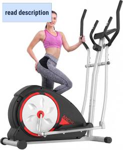 lot 301457 image: Retails for $240 ANCHEER Elliptical Exercise Machine, Elliptical Trainer for Home Gym, Exercise Equipment 500Lbs Max Weight, Ultra-Silent Elliptical Machine with Pulse Rate Grips