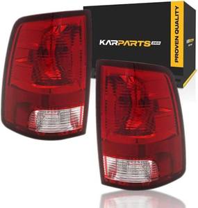 lot 111588 image: For Ram 1500 Classic 2019 2020 2021 2022 Tail Light Driver and Passenger Side  Pair  Rear  CAPA  Standard Type  Clear and Red  Replacement For CH2818124, CH2819124  55277415AF, 55277414AF