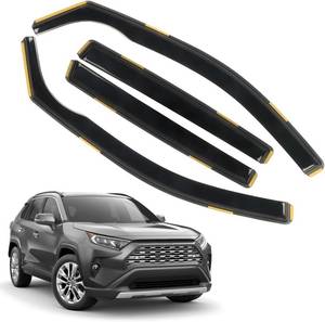 lot 111605 image: 4 PCS in-Channel Window Rain Guards Fit for 2019-2025 Toyota RAV4, Smoke Tinted Vent Window Visors, Window Vent Deflector, Sun Visors Vent Shades, Car Accessories 2020 2021 2022 2023 2024