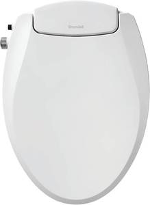 lot 211441 image: Brondell Bidet Toilet Seat Non-Electric Swash Ecoseat, Fits Elongated Toilets, White - Dual Nozzle System, Ambient Water Temperature - Bidet with Easy Installation