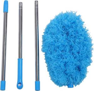 lot 311332 image: Ceiling Fan Cleaner Reusable Polyester Fiber Duster with Extendable Pole, Effective Removable Ceiling Fan Blade Cleaning Tool for Household Appliances Bookshelves and Hard to Reach