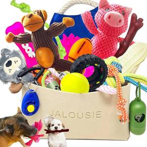 lot 311337 image: Jalousie Multipack Dog Squeaky Toys Bulk Bundle Pup Toy - Puppy Toys for Pets for Small Medium Breed (24 PCs Gift Basket)