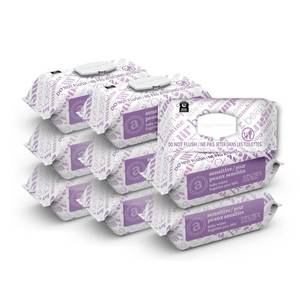 lot 311348 image: Amazon Elements Baby Wipes, Sensitive, 810 Count, Flip-Top Packs, Pack of 9
