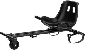 lot 311355 image: Hover-1 Buggy Hoverboard Attachment - Compatible with Most 6.5 & 8 Electric Hoverboards, Hand-Operated Rear Wheel Control, Adjustable Frame & Straps, Easy Assembly & Install Hoverboard Go Kart