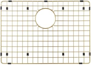 lot 311362 image: Starstar Sinks Protector Matte Gold 304 Stainless Steel Kitchen Sink Bottom Grid, Rack (21.25 x 15.25)