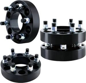 lot 311371 image: BDELI 6x135 Wheel Spacers Replacement for 2004-2014 Ford F150 Expedition, 1.5in 38mm Hubcentric 6 Lug for 2003-2014 Lincoin Navigator Mark LT with M14x2.0 Studs and 87.1mm Hub Bore, 4pcs Black