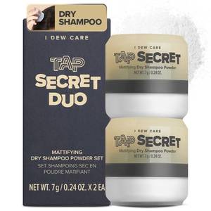 lot 311379 image: I DEW CARE Biotin Clarifying Dry Shampoo - Tap Secret Original Duo Set  Strengthening & Volumizing, Powder Type, Refillable, Travel size, Non-aerosol, Korean Ginseng, Stocking Stuffers, 0.26 Oz  2ea