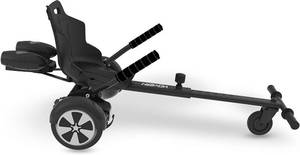 lot 411287 image: Hover-1 Falcon-1 Buggy Attachment  Turbo LED Lights, Compatible with All 6.5 & 8 Hoverboards, Hand-Operated Rear Wheel Control, Adjustable Frame, Easy Install