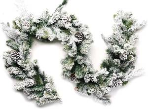 lot 411304 image: CraftMore Frosted Forest Pine Garland 6 Feet