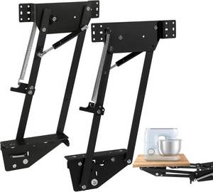 lot 411312 image: Retails for $130 Upgraded Mixer Lift for Cabinet, Appliance Lift with Soft-Close, Space-Saving Design, Locking Mechanism, Holds Up to 60 LBS, Zinc Finish, for Small Kitchen Appliances
