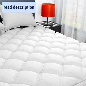 lot 111584 image: Sunflower Queen Mattress Pad, Hypoallergenic Cotton Mattress Cover, 18-22 Extra Deep Pocket Quilted Protector, Breathable&Noiseless