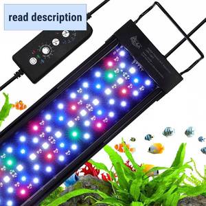lot 211434 image: AQQA LED Aquarium Light, 247 Mode IP68 Waterproof Extendable Bracket Fish Tank Light, DIY Mode Full Spectrum Aquarium Plant Light, Adjustable TimerBrightness Memory Function for 48-55 Inch Fish Tank
