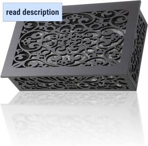 lot 311338 image: Saillong Doorbell Chime Cover Box Only, Wooden Doorbell Chime Box, Decorative Cover Enclosure for Indoor Outdoor, with Extra Self Adhesive Tape, Easy to Install for Home(Dark Gray)