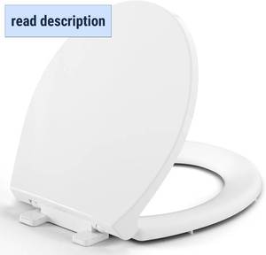 lot 411282 image: Round Toilet Seat, Standard 16.5 Inch Round Toilet Seat for Round Toilets