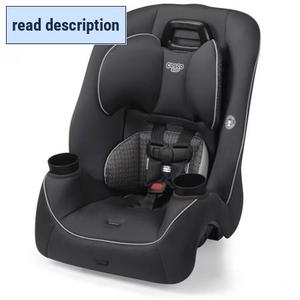 lot 411302 image: Cosco Kids Easy Elite Slim All-in-One Convertible Car Seat, Grey Glyphs