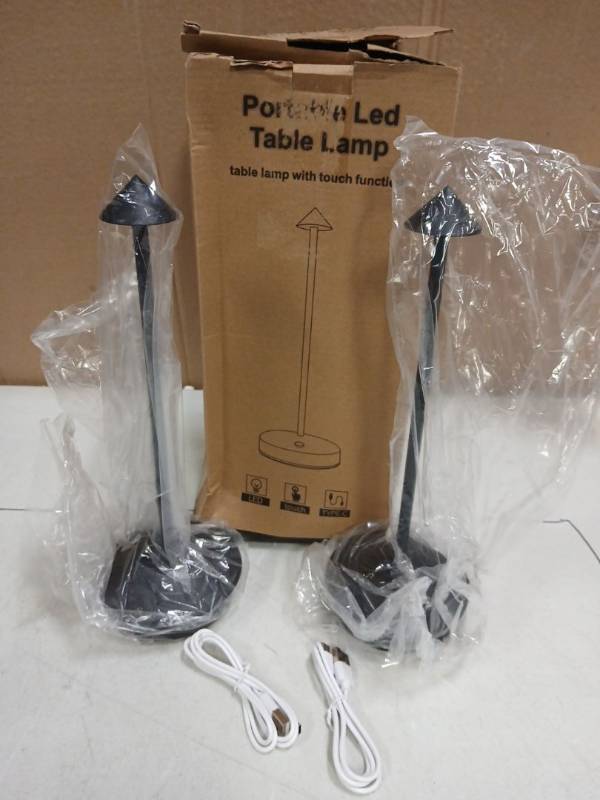 lot 33236 image: Portable LED Table Lamp with Touch Function - Retail $15