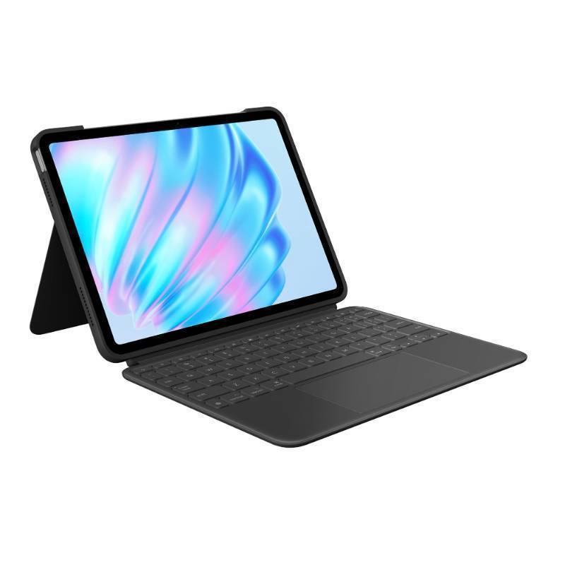 lot 59903 image: Logitech Combo Touch iPad Air 11-inch (M2 & M3), iPad Air (5th gen) Keyboard Case - Detachable Backlit Keyboard with Kickstand - Midnight Black
