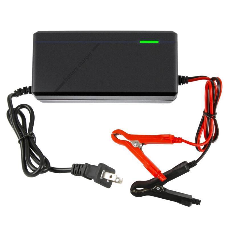 lot 29338 image: 14.6V 10A LiFePO4 Battery Charger for 12V Lithium Iron Phosphate Batteries Fast Charging, High Efficiency, LED Indicator, Durable Design with Overheat Protection - Retail $20