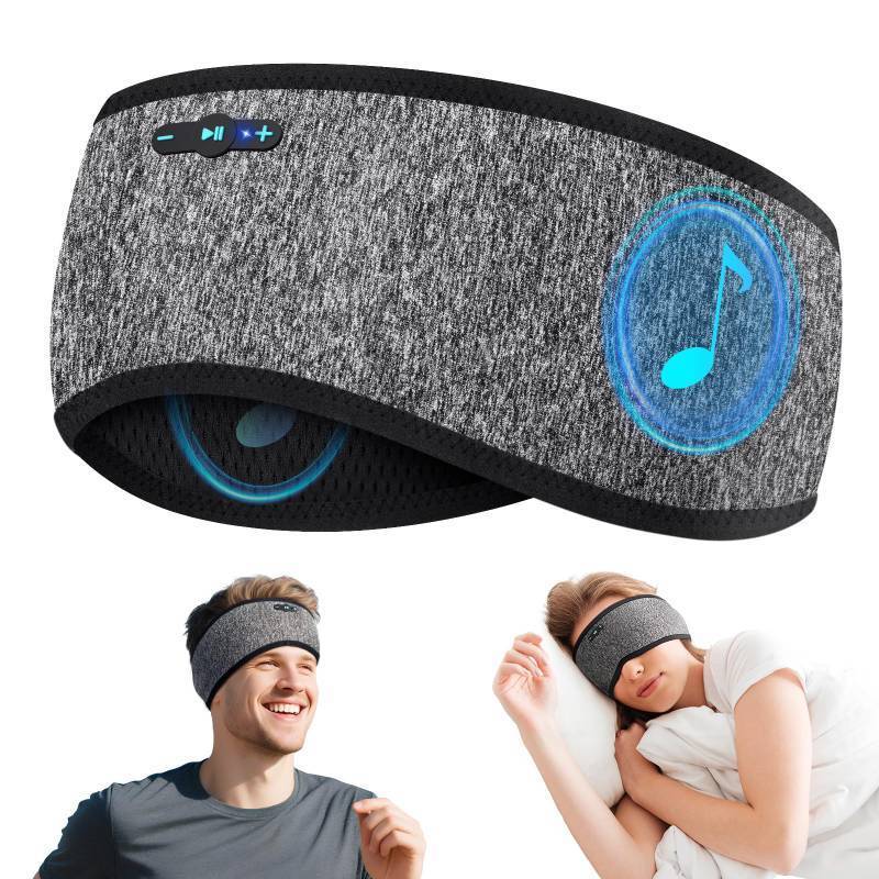 lot 32030 image: Sleep Headphones Bluetooth 6.0 Headband, 20H Playtime Headband Headphones with HD Stereo Speakers, Sports Wireless Earphones for Side Sleepers Workout Yoga Travel Meditation, Gifts for Women Men - Retail $20