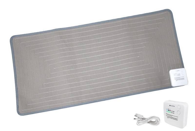 lot 43780 image: DOGNESS Rechargeable Pet Shock Mat, 31x15 Safe Cat Scat Repellent Mat Electronic Training Pads Keep Dogs and Cats Off Couch, Bed, Indoor Cat Deterrent Mats (Grey) - Retail $58