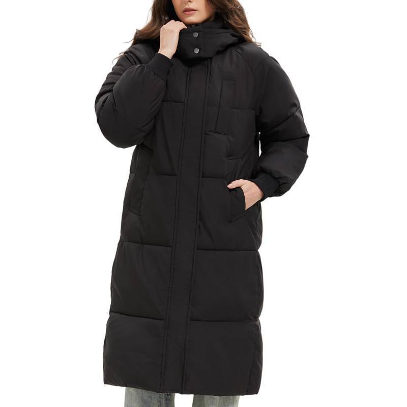 lot 45484 image: PUFFIT Long Puffer Jacket for Women,2025 Thickened Winter Coat Hooded with Deep Pockets, Ladies Warm Winter Jacket Medium - Retail $68