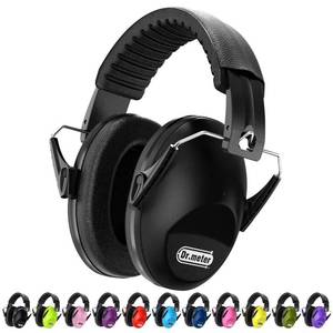 lot 32312 image: Dr.meter Noise Cancelling Ear Muffs EM100 SNR27.4 Ear Muffs for Noise Reduction - Kids Noise Cancelling Headphones with Adjustable Headband for Monster Truck Autism Sensory Mowing Firework-Black - Retail $17