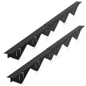 lot 32403 image: Stove Gap Covers Stainless Steel 2 Packs, 13.8-27.5 Retractable Range Gap Cover, Heat-Resistant Stove Gap Filler, Cooktop Trim Kit, Stove Guard for Even Surface - Black