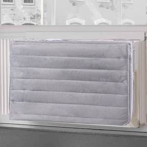 lot 44143 image: Insulated AC Cover for Window Units - Indoor Use with Soft, Windproof Fabric to Block Drafts, Save Energy and Enhance Comfort (grey, 25 x 18 x 3.5) - Retail $15
