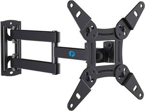 lot 48970 image: Pipishell Full Motion TV Wall Mount for Echo Show 2115 and 13-43 Inch Flat Curved Screen TVs & Monitors, Max VESA 200x200mm up to 44lbs, TV Mount Wall Bracket with Rotation Swivel Tilt Extension - Retail $17