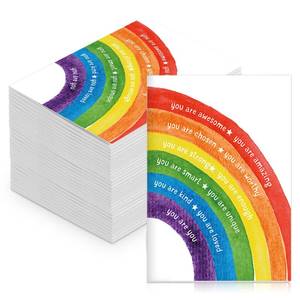 lot 48985 image: Engrowtic 60 Pcs Motivational Notebooks Bulk Mini Positive Affirmations Journals Mini Composition Notebook Inspirational Mental Health Notepad for Employee School Office Student (Rainbow) - Retail $20