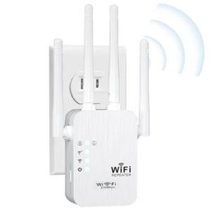 lot 49004 image: WiFi Extender,WiFi Extender Signal Booster for for Home & Outdoor,Device Servers Covers Up to 6000 Sq. ft and 35 Devices,Internet Booster - Retail $30