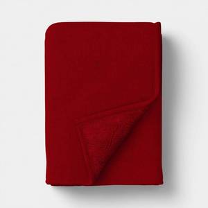 lot 9551 image: Valentines Day Gauze Throw with Cozy Reverse Red - Threshold - Retail $25