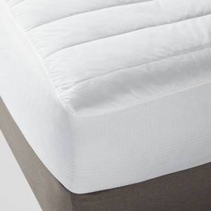 lot 9598 image: King Performance Mattress Pad - Threshold Hypoallergenic, Quilted, Waterproof - Retail $45