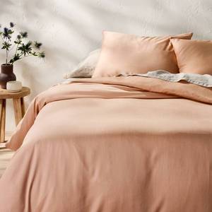 lot 9621 image: King Rayon from Bamboo Duvet Set Light Adobe Clay - Casaluna - Retail $139