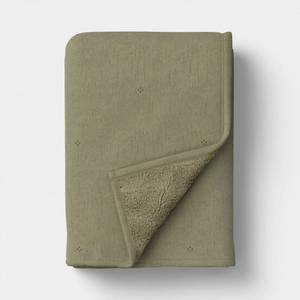 lot 9629 image: Gauze Throw with Cozy Reverse Green - Threshold - Retail $25