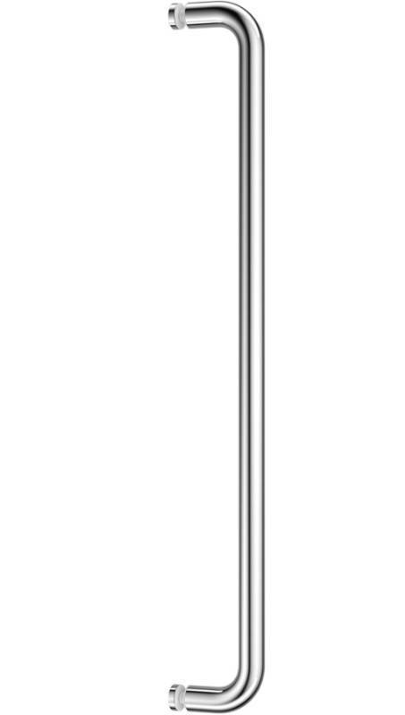 lot 5712 image: Ranbo Glass Shower Door Towel Bar 24 Inch Stainless Steel Sliding Shower Door Handle Replacement with Polished Chrome Finish for Commercial and Residential Glass Doors