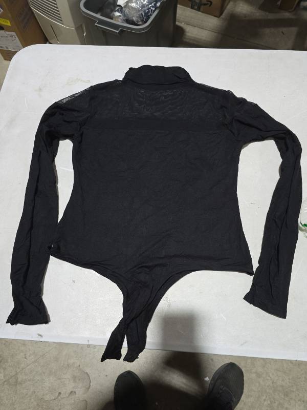 lot 5827 image: Avidlove Long Sleeve Body Suits Womens Sexy Mesh Thong Bodysuit Going Out Outfit XL