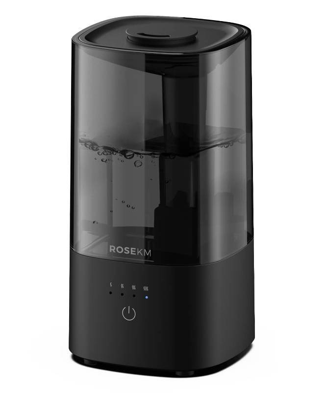 lot 5856 image: ROSEKM Humidifiers for Bedroom, 2.0L Cool Mist Humidifier for Home Plant and Baby Nursery, Quiet Ultrasonic Humidifier with 360° Nozzle, Auto Shut-Off, Filterless, Black