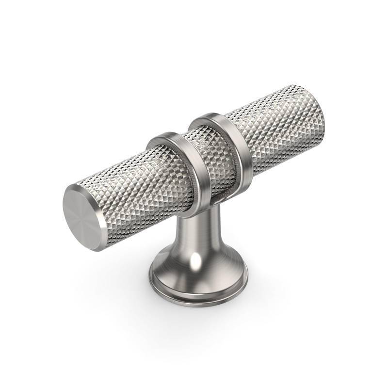 lot 7009 image: Coinkoly 10 Pack Brushed Satin Nickel Knurled Cabinet Pulls and Knobs for Dresser Kitchen Knobs for Cabinets Satin Nickel Cabinet Pulls Hardware