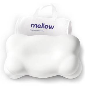 lot 3566 image: Mellow Cloud Alignment Pillow Ergonomic Support for Neck &amp Spinal Alignment, Dual Height, Adjustable Fill, Machine Washable Cover - Retail $135