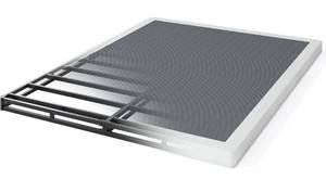 lot 3570 image: QEROMY 3 Inch Low Profile Box Spring, Sturdy Metal Frame Mattress Foundation, Easy Assembly, Quiet & Noise-Free, King Size