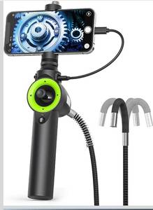 lot 3576 image: Anykit 360° 4 Ways Articulating Borescope, Industrial Endoscope with 0.26 in Articulated Snake Camera, Inspection Camera with 6 Adjustable LED Lights Compatible with Phone and Android - 3.3 FT