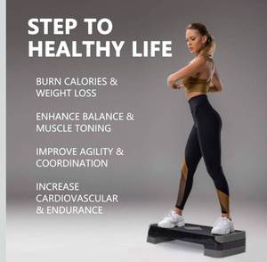 lot 3594 image: Adjustable Workout Aerobic Stepper,