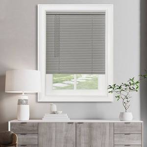 lot 3634 image: Achim GII Morningstar Indoor Cordless Grey Vinyl Light Filtering Mini Blind  48  W x 64  L