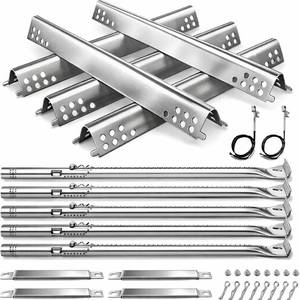 lot 3640 image: Utheer Grill Replacement Kit for Charbroil Performance 5 Burner 463347519 463347518 463275717 463243518, 475 4 Burner 463347017, 463673017, 463376018P2 Liquid Propane, Grill Burner Tubes, Heat Plates