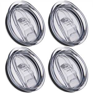 lot 3659 image: 4 PCS 20 Ounce Tumbler Lid For Skinny Tumbler Lid Replacement,Splash Resistant Silicone Sliding Cup Covers for 2.64 IN Mouth Tumbler Cooler (20 oz Tumbler Lids X 4pcs)