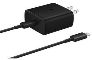lot 3692 image: Samsung Official 45W USB-C Super Fast Charging Wall Charger (Black)