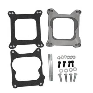 lot 3704 image: 1 Set SHLPDFM Carburetor Spacer 34 Plastic Phenolic 4-Barrel Square Bore Carburetors to Quadrajet Spread Bore